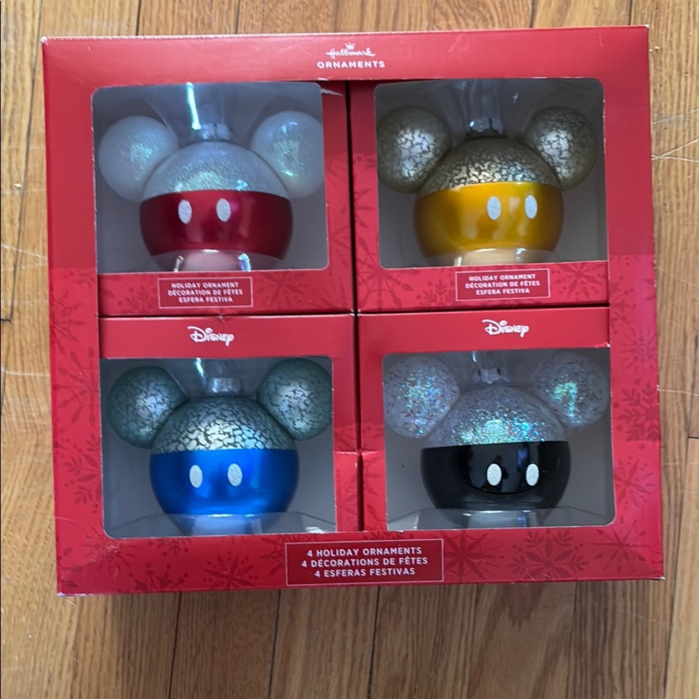 Disney Mickey Mouse Holiday Ornaments Set